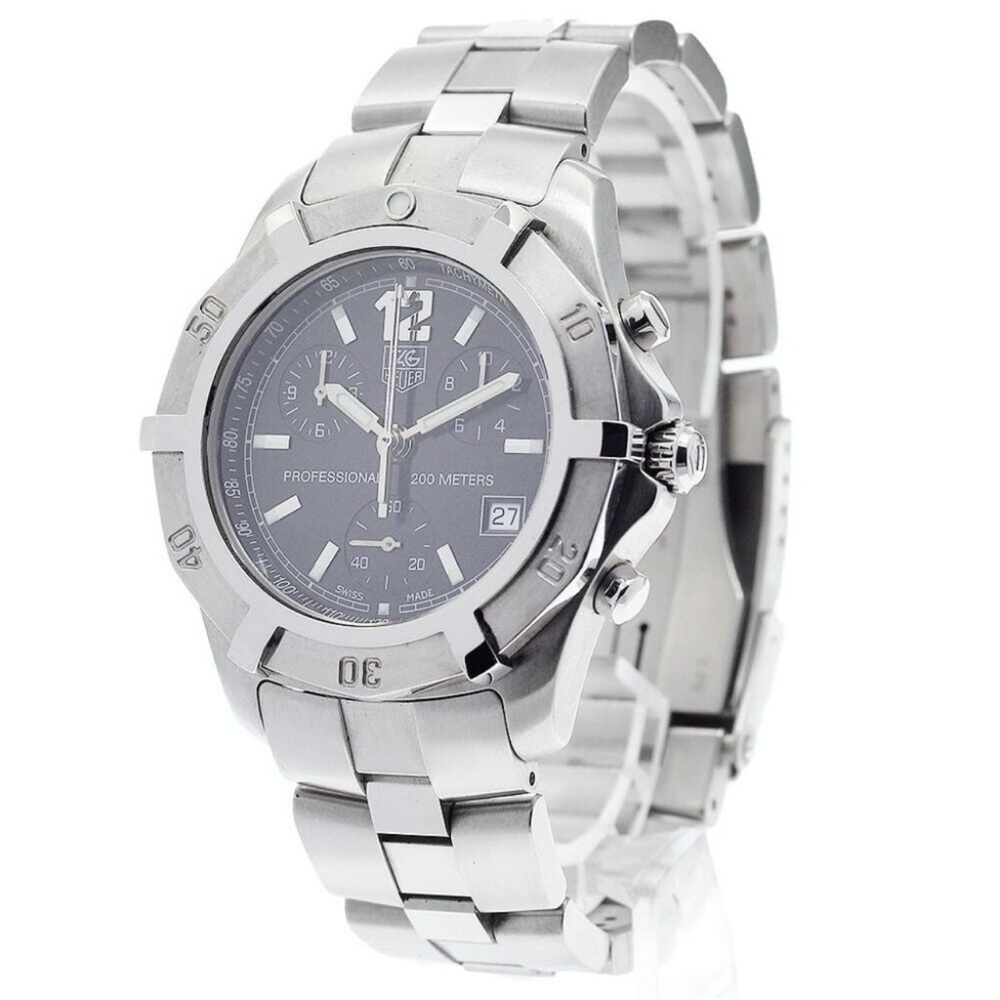 Tag Heuer Silver Smartwatch with Stainless Steel Design